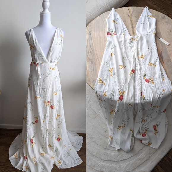Capulet Dresses & Skirts - 🟤 3/$25🟤NWT Capulet Maxine Maxi Dress in Cream Floral Print Size Large